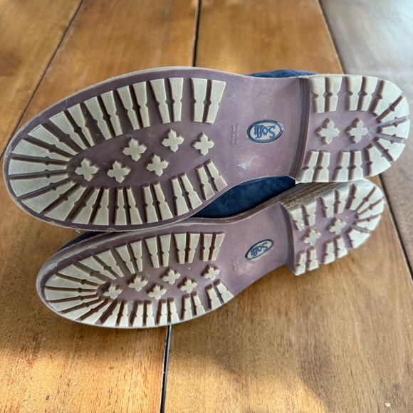 Sofft Leah Chelsea Boots in Navy Blue Suede, Women's Size 11 - Picture 12 of 12